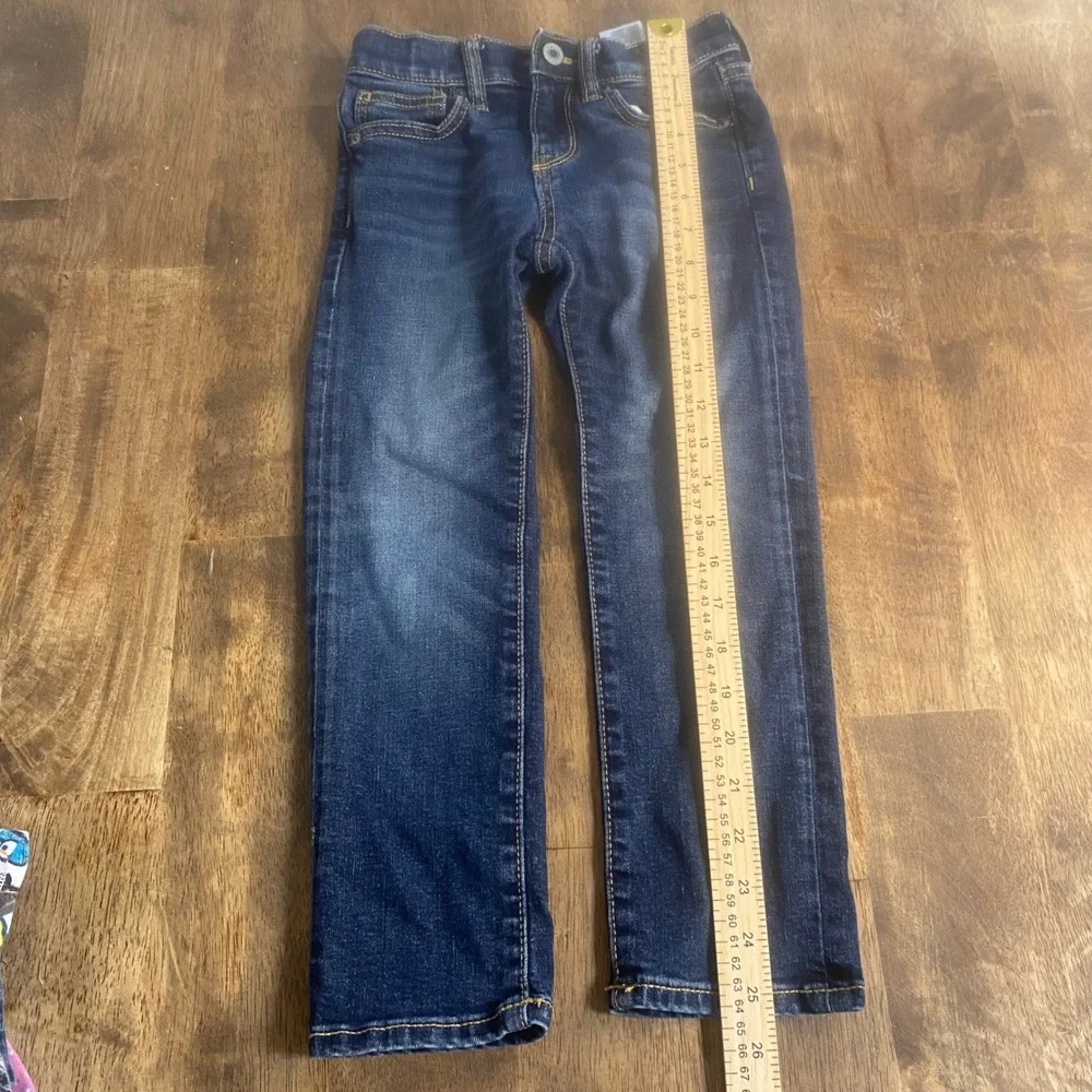 Old Navy Karate Slim Jeans Kids Dark Wash 360 Stretch‎ Built-In Tough SIZE 5